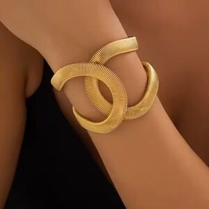 Chunky Adjustable Big Bangle for Women